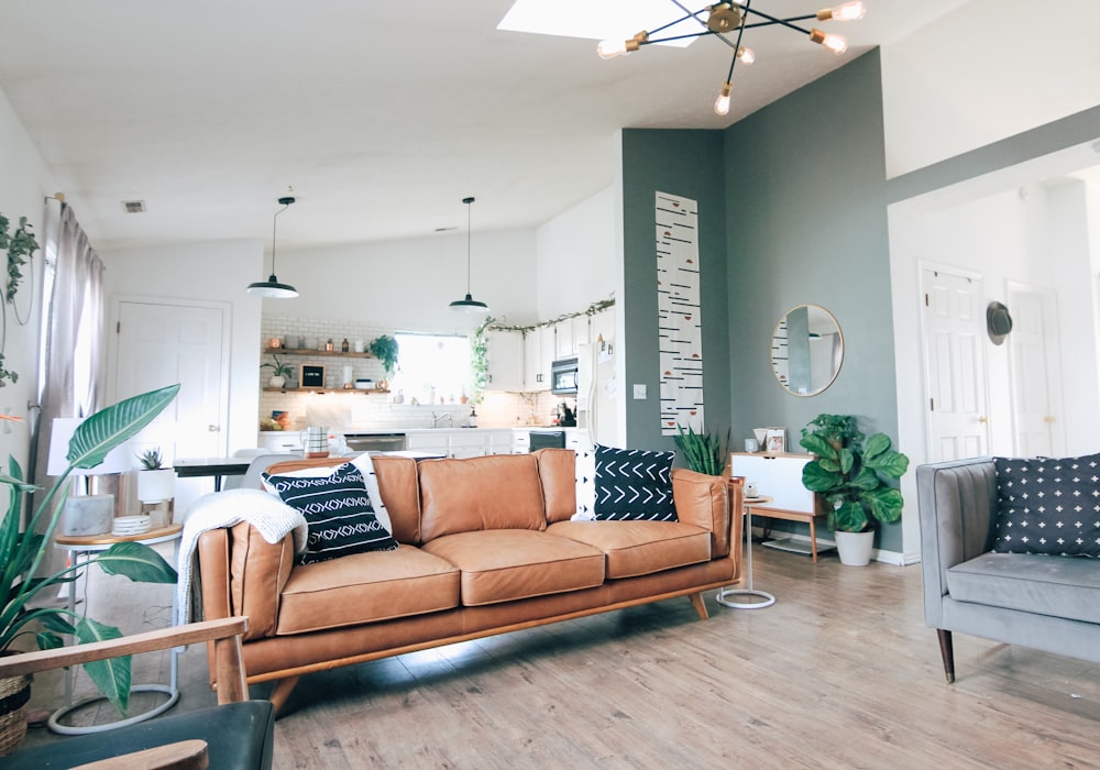 Living room of a listed home